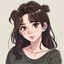 歪歪漫画用户甜宠控的头像，喜欢恋爱漫画的年轻女性